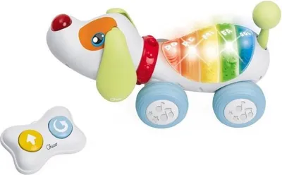 Immagine prodotto di Chicco Dog Ré Mi Giocattolo a trazione, bianco, dai 18 mesi, per interni