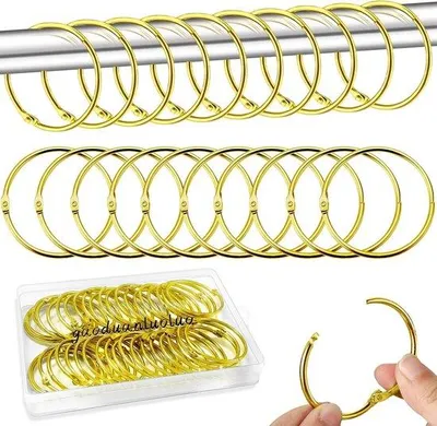 Produktbild von Metallische Gitterringe - 50 mm - 40 Stück - Gold