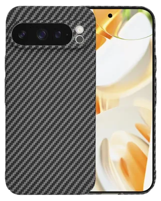 Produktbild von Techsuit Carbonite FiberShell Back Cover Hülle für Google Pixel 9 Pro - Schwarz