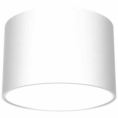 A white cylindrical lampshade is shown against a white background.
