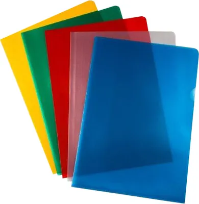 Produktbild von proOFFICE Sichthülle DIN A4 PP Folie genarbt gelb