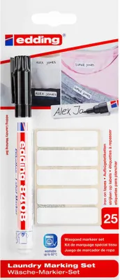 Produktbild von Edding Wäsche-Markier-Set 8408 0,75 mm schwarz BTS