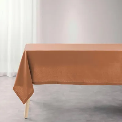 Image de Nappes - Douceur d'Intérieur - CHARLINE - Coton - 140x240 cm - marron