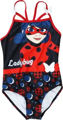 Produktbild von Miraculous Ladybug Kinder Badeanzug – Schwarz / 104