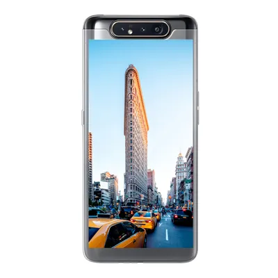 Produktbild von MuchoWow® Handyhülle Schutzhülle Hülle für Samsung Galaxy A80 Starker Verkehr rund um das Flatiron Building Silikon Softcase Handy Hülle - Schutzdeckel