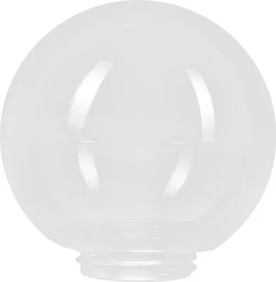 Image de Abat-jour en verre sphérique AL6303-18-J - clair avec filetage - d. 180/84,5 mm