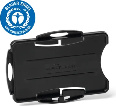 Zdjęcie produktu dla DURABLE Etui ECO na 2 karty identyfikacyjne, Czarny, 898901, 10 szt.