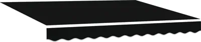 Produktbild von Eleganten-Stil Automatische einziehbare Markise Schwarz 350x250 cm - Markisen DE20686