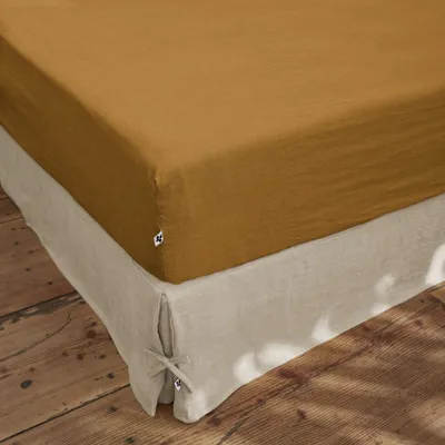 Produktbild von Spannbettlaken 180 x 200 cm SOLINE Karamell