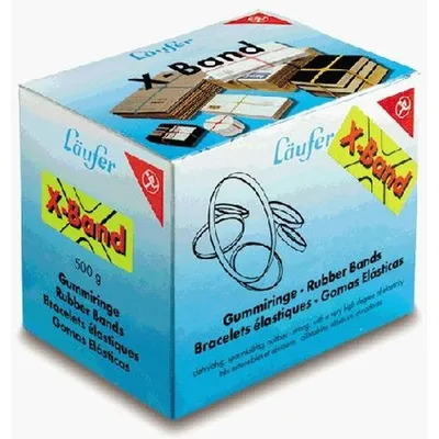 Produktbild von Gummibänder X-Band 80x11mm/50mm bunt sortiert 500g