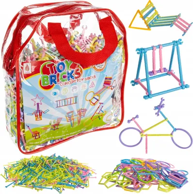 Image de Blocs - pailles - figures de construction - 1000 pièces