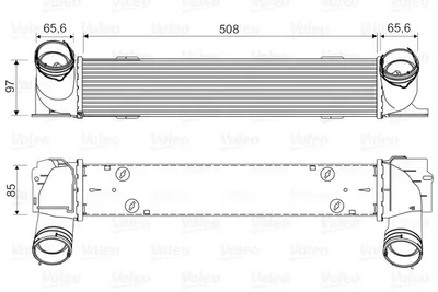 Produktbild von VALEO 818553 Ladeluftkühler LLK für BMW 3 Touring (E91) Turbo Intercooler