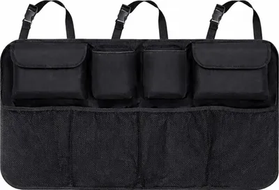 Obrázok produktu pre Wozinsky Auto Organizer operadlo zadného sedadla s 8 priehradkami a systémom pásov, čierne