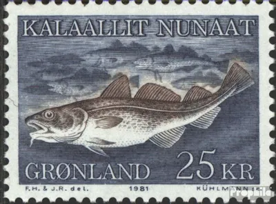 Produktbild von Briefmarken Dänemark - Grönland 1981 Mi 129 (kompl.Ausg.) postfrisch Meerestiere
