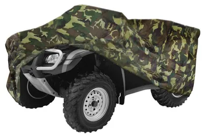 Obrázek produktu pro Ochranná plachta pro čtyřkolky ATV, 210D, vhodná pro zimní použití, odolná proti prachu, s UV ochranou, rozměry 210 x 120 x 115 cm