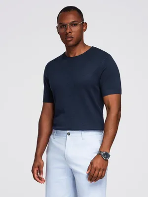 Obrázek produktu pro Ombre Clothing Pánské tričko s krátkým rukávem Chaize granátová L
