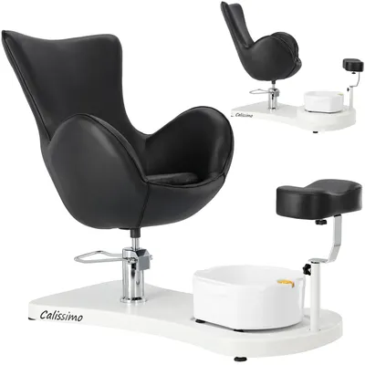 Image de Fauteuil de pédicure cosmétique avec bassin de trempage des pieds pour le salon de spa