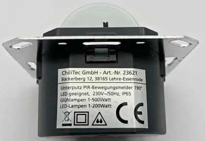 Produktbild von Unterputz PIR Bewegungsmelder 190° IP65