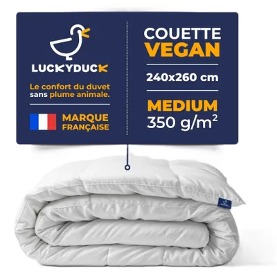 Image de Couette de taille moyenne en coton percale, 240 x 260 cm