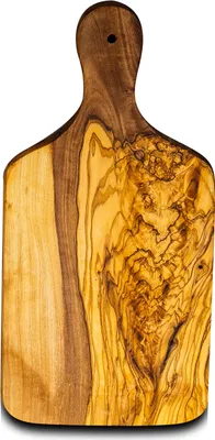 Produktbild von Kleines Schneidebrett Olivenholz Holz ca. 21cm Küchenbrett Brotzeit Schneidbrett