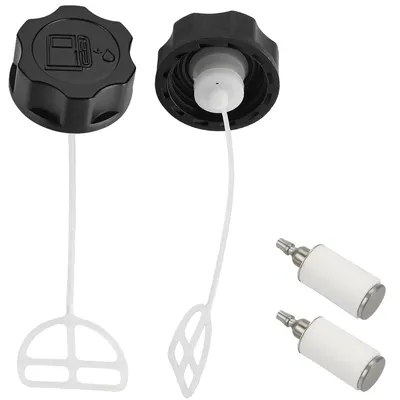 Imagen del producto de Tapa de depósito de combustible para desbrozadoras y cortacéspedes con motores de 33cc, 43cc y 52cc