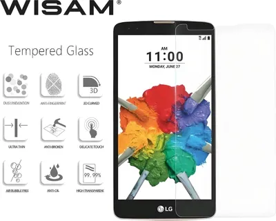Produktbild von LG Stylus 2 K520 Panzerfolie Schutzfolie Schutzglas Displayschutz Schutz Glas 9H