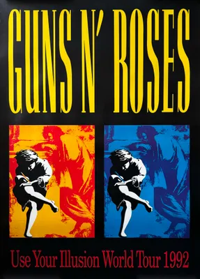 Obrázok produktu pre Guns N' Roses – Turné Use Your Illusion, rok 1992 – Plagát – 59x84 cm