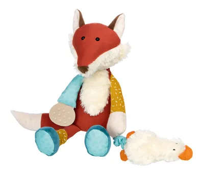 Obrázok produktu pre sigikid PlayQ active fox žltá, plyšová hračka, detská hračka, hračka na uchopenie, hračka, polyester, 43223