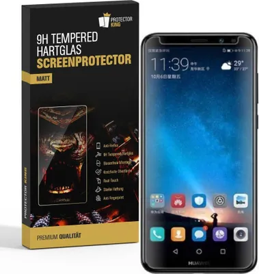 Produktbild von 4x 9H Hartglasfolie für Huawei Mate 10 Lite Panzerfolie Displayschutzfolie MATT Panzerglas Schutzfolie