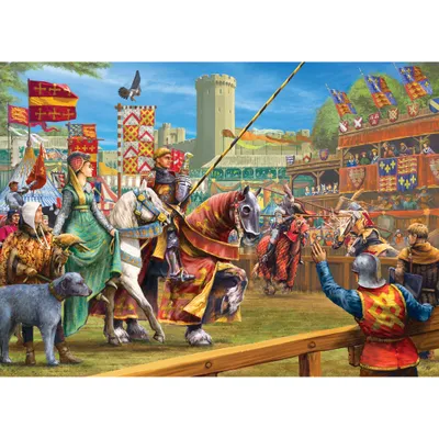 Productafbeelding van GIBSONS Puzzel: Ridderturnier in Warwick, 1000 stukjes