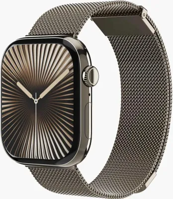 Immagine prodotto di Vonmählen Milanese Loop 2 - Bracciale per Apple Watch 44 / 45 / 46 / 49 mm, sabbia del deserto