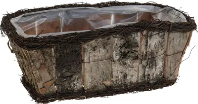 Produktbild von Pflanzkasten Deko-Holzoptik für Blumen und Kräuter