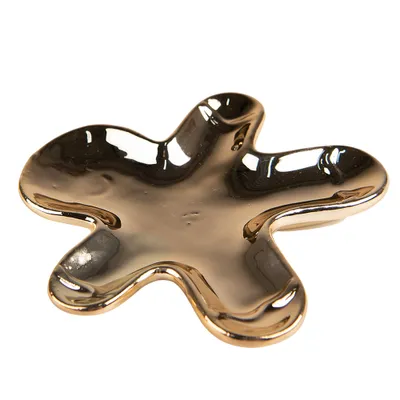 Produktbild von Clayre & Eef Dekoration Schale Püppchen 18x17 cm Goldfarbig Porzellan