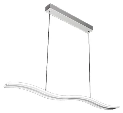 Zdjęcie produktu dla Nowoczesny żyrandol ledowy z metalu i białego aluminium