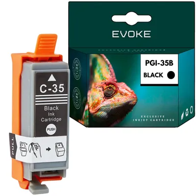 Produktbild von Evoke kompatible Tinte für Canon PGI-35 PGI35 1509B001 Schwarz 9,5 ml 190 Seiten PIXMA iP100 iP110 mini260 mini320 TR150