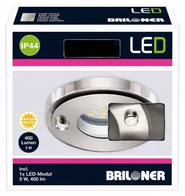 Produktbild von Briloner LED Einbauleuchte 7214-012 Matt-Nickel 5W 400lm 3000K IP44