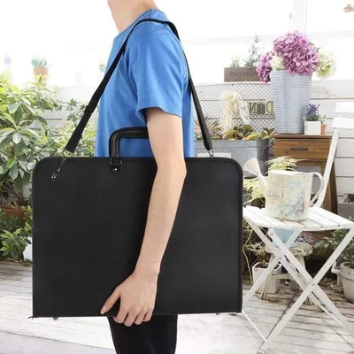 Tragbare A3 Zeichenbrett Tasche für Zeichnen, Malen und Skizzieren - Aufbewahrungslösung für Dokumente und Kunstbedarf