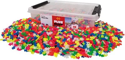 Immagine prodotto di Plus Plus 3600 - Neon | Blocchi da costruzione per materiali da costruzione