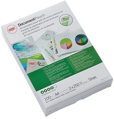 Produktbild von Famanu Lamineerfolie A4 250 Mikron - Glänzend, Transparent, 100 Stück