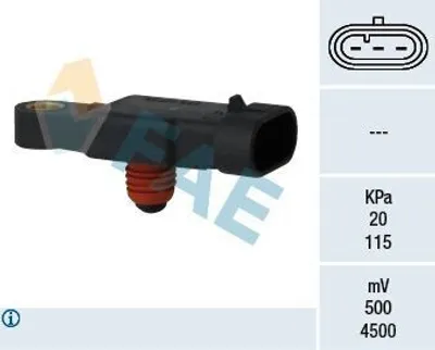 Produktbild von FAE 15117 Ladedrucksensor für CHEVROLET MATIZ (M200, M250) Saugrohr