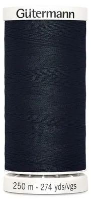 Immagine prodotto di Filato da cucito Gütermann "Allesnäher" 250 m, colore 0000 nero