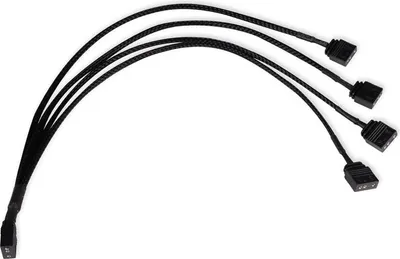 Obrázok produktu pre Alphacool 18711, Rozdeľovací kábel RGB, Plast, Čierna, 3-pin, 300 mm, 1 kusov