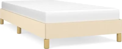 Obrázek produktu pro vidaXL Rám postele bez matrace krémový 90x200 cm látka