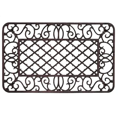Produktbild von Fussmatte Fussabtreter Türmatte Eisen Antik-Stil Abtreter braun 67cm 6kg