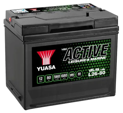 Image de Batterie de voiture Yuasa 12v 80ah/560a Active Leisure One Size