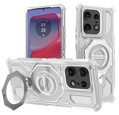 Obrázek produktu pro Techsuit – Carbon Shield PRO odolné pouzdro pro Motorola Edge 50 Pro – bílé průhledné