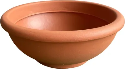 Produktbild von Garden Italia Vasen Hohe glatte Blumenschale ACLH Diam.60 cm h. 23 Hergestellt in Italien Aus terracottafarbenem Harz – frostbeständig – stoßfest – leicht, 60