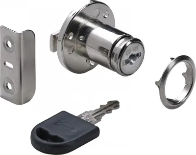 Produktbild von HETTICH 18 mm umkehrbares Stahl-Einsteckmöbelschloss