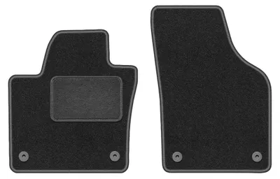 Produktbild von Velours-Fußmatten Vorne für Seat Alhambra II 2010- (Minivan) – 2-tlg, Graphit, passgenau – Wielganizator LUX