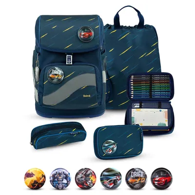 Produktbild von Belmil Smarty Plus Premium Schulranzen Set 5-teilig "Orion Blue"